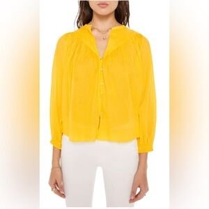 MOTHER The Love Dearly Top Yellow Chrome